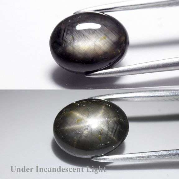 Collectors alert! 4.01ct UNTREATED black and silver Star Sapphire!
