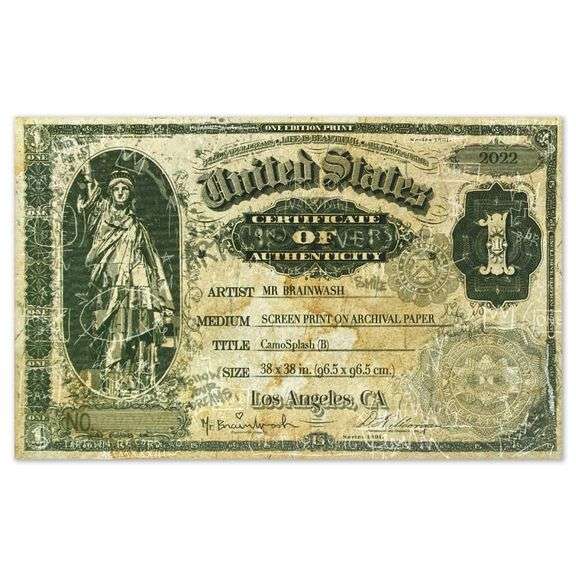 Camo Splash B by Mr Brainwash