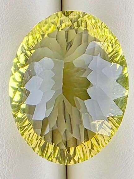 Non-stop flashing! Collectors sized 74.20ct brilliant lemon Citrine!