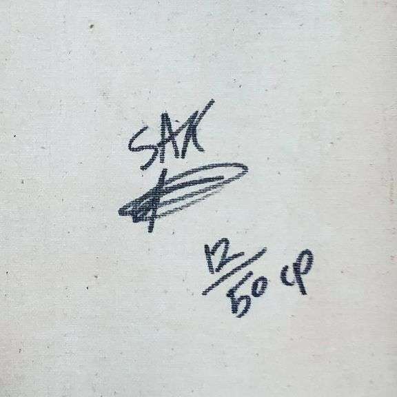 500 and 1000 Dollar Bills by Steve Kaufman (1960-2010)