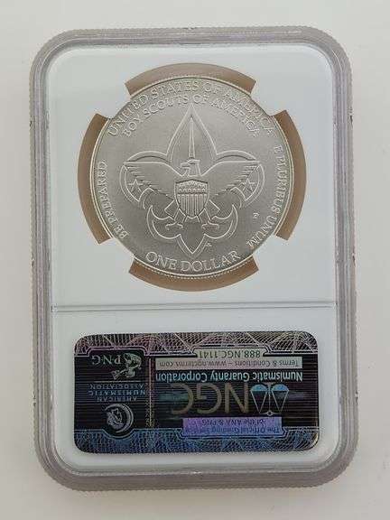 2010 Silver Commemorative Dollar - Boy Scout NGC MS70