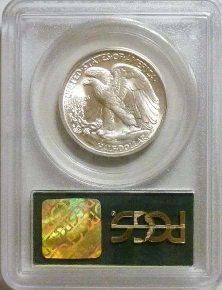 Superb Gem 1944P Walking Liberty Half PCGS MS65 In An OGH!