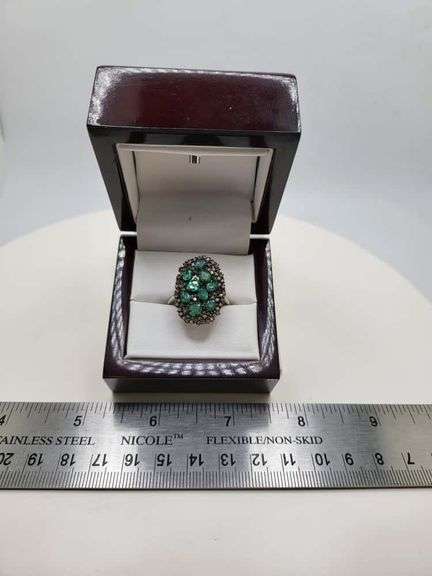 Extremely fine Victorian Emerald and diamonds ring