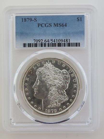 1879 S Morgan Silver Dollar, PCGS MS64