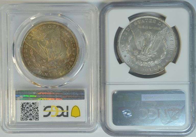 Super Gem BU 1883-O (NGC) and 1884-O (PCGS) Morgans in MS65