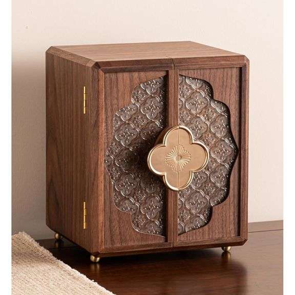 Black Walnut Wooden Jewelry Box