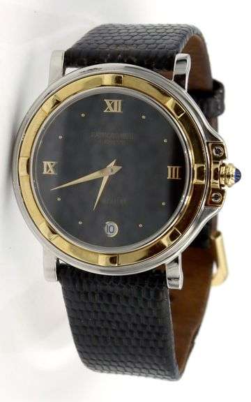 Raymond Weil quartz black dial watch