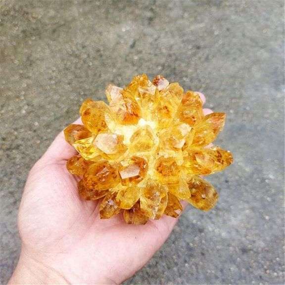 Golden Quartz Natural Citrine Phantom Quartz