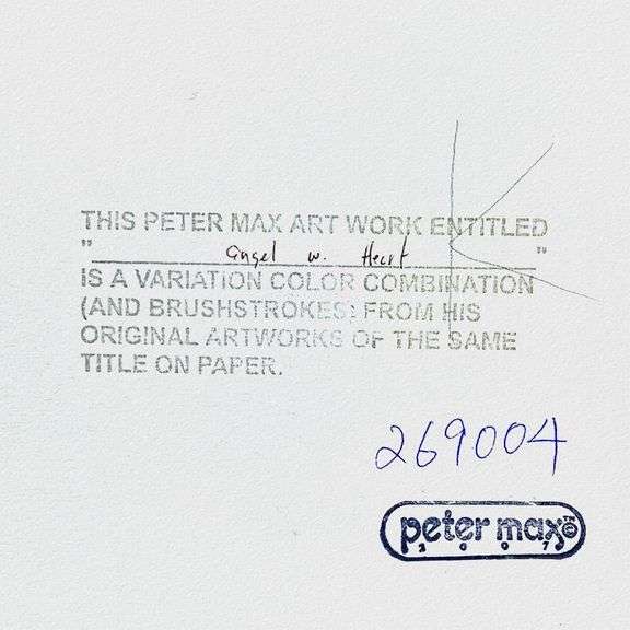 Angel with Heart by Peter Max