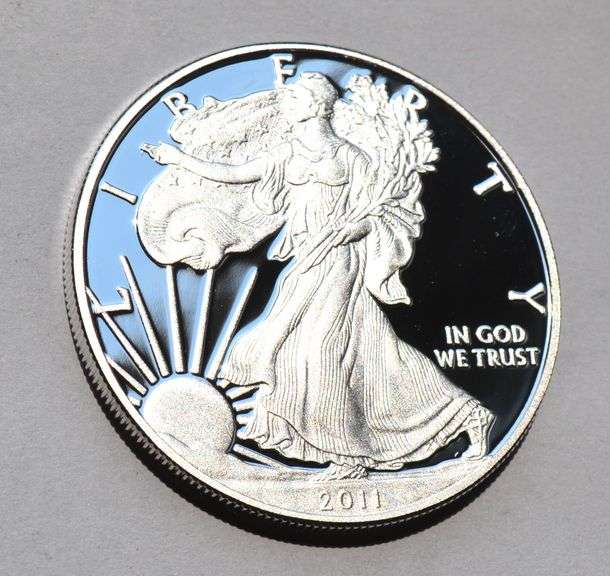 2011 W Proof Silver Eagle With Box And Paper