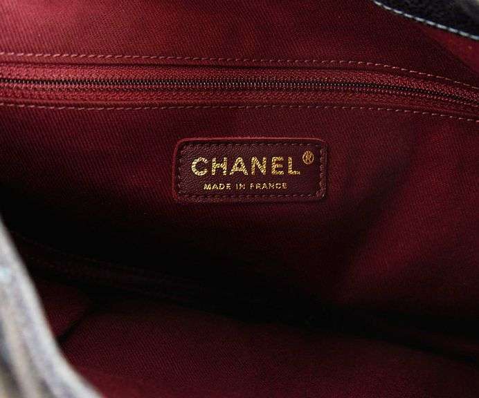 Chanel Dark Blue Crumpled Grained Calfskin Coco Pleats Hobo Bag
