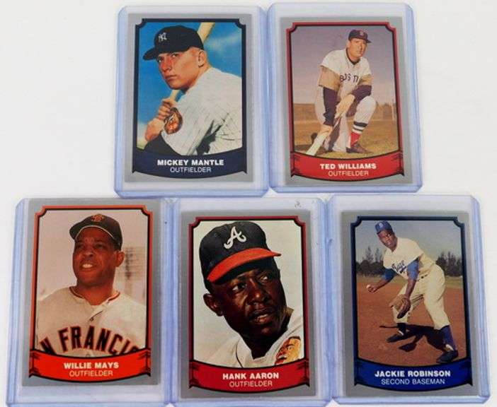 5 Baseball Legends 1988 Cards