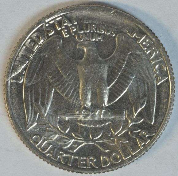 Gem BU Massive Obverse Cud over date of 'P' Mint Washington Quarter Error