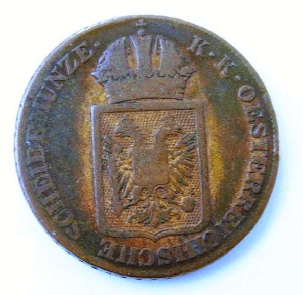 Rare 1848 2 Kreuzer Coin