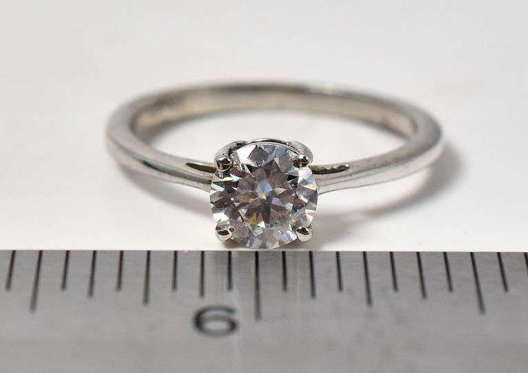 CZ Gemstone Solitaire Ring in Sterling Silver