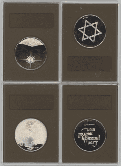 4 Diff. Limited Edition Sterling Silver Proofs. Franklin Mint