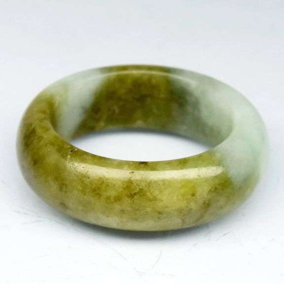 All natural size 7.25 Burmese Jade Ring! 23.97 carats!