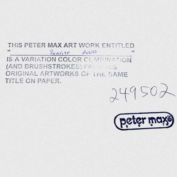 Sunrise 2000 by Peter Max