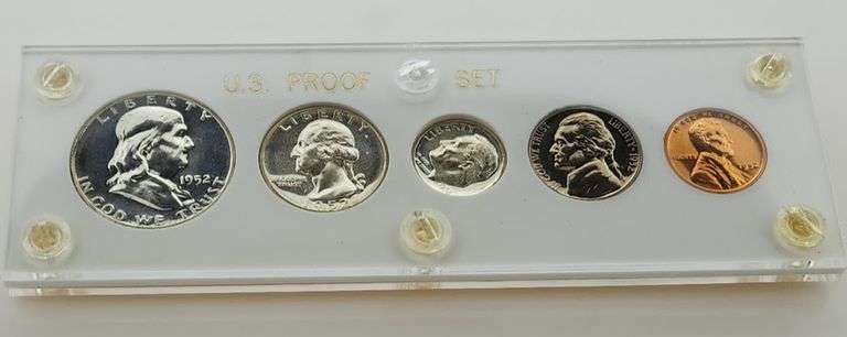 1952 United States Silver Proof Set, Capital Plastics Holder