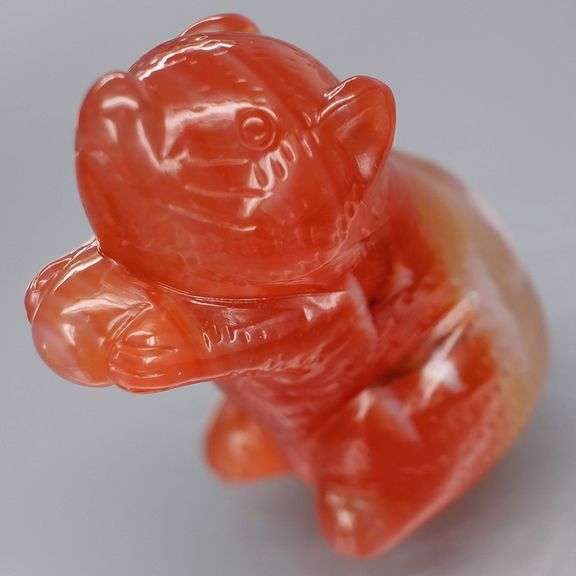 Adorable 67.28ct capybara Agate carving