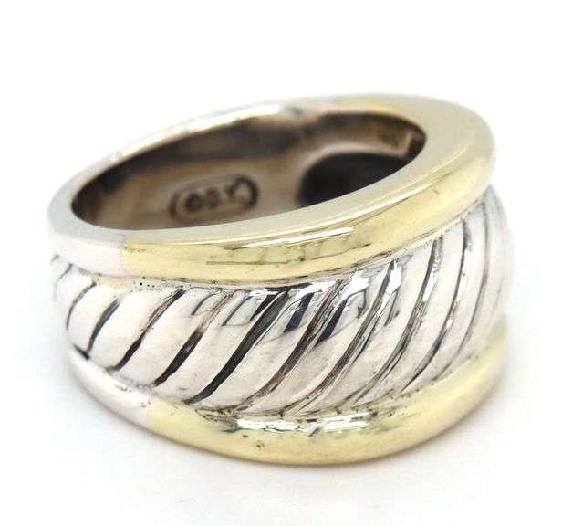 David Yurman two tone Cable classic Cigar band