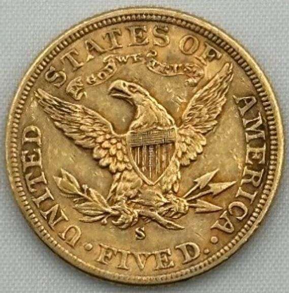 1906-S U.S. $5 Liberty Head Gold Half Eagle