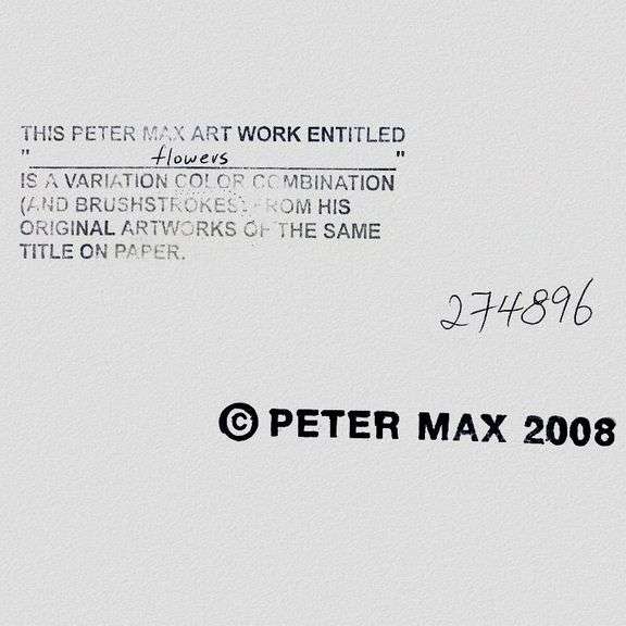 Flowers II by Peter Max