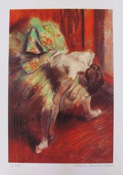 Edgar Degas, L’Attente, Pencil Signed by The Estate