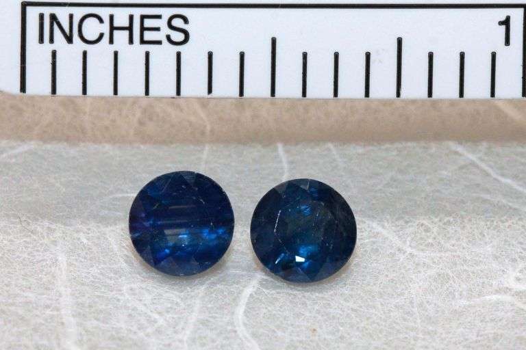Royal Blue Natural Sapphire Pair