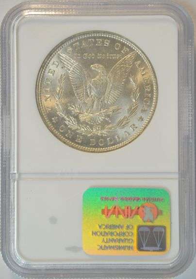 Superb better date Gem BU 1896-P Morgan Silver Dollar. NGC MS65