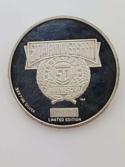 1998 Jeff Gordon - 1 OZ. Silver Nascar Round