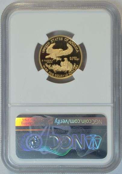 Perfect Ultra Cameo Proof 2020-W $10 Gold Eagle, NGC PF70UC