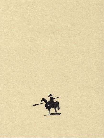 Rare Pablo Picasso Woodcut from Chant Funèbre pour Ignacio Sánchez Mejías, 1976