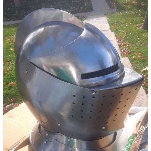 Medieval Knight Tournament Close Armor Helmet