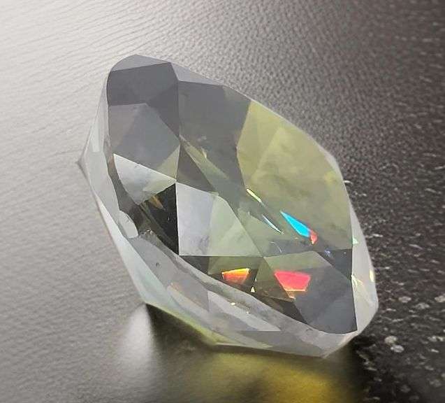 Huge 13 Ct Sparkling Emerald Green Lab Simulated Diamond Solitaire