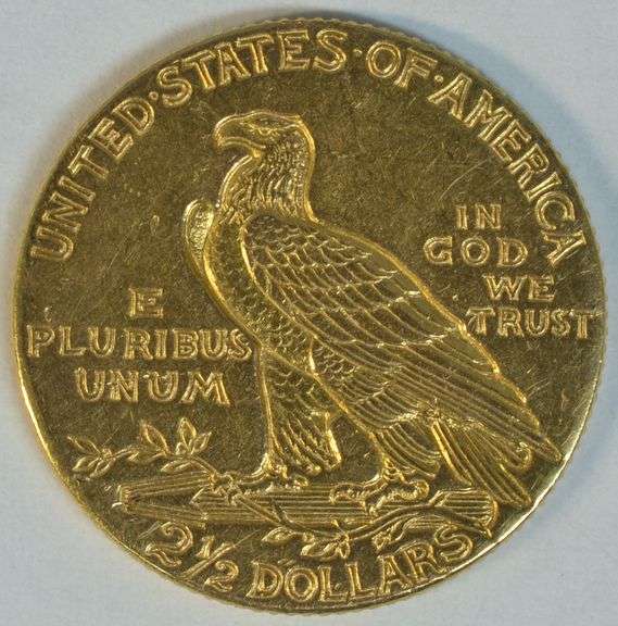 Scarcer 1909 US $2.50 Indian Gold Piece that's cleaned