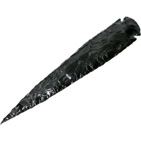 Large Black Obsidian Arrowheads