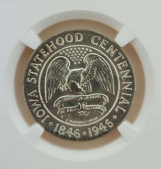 1946 Iowa Half Dollar, NGC MS66