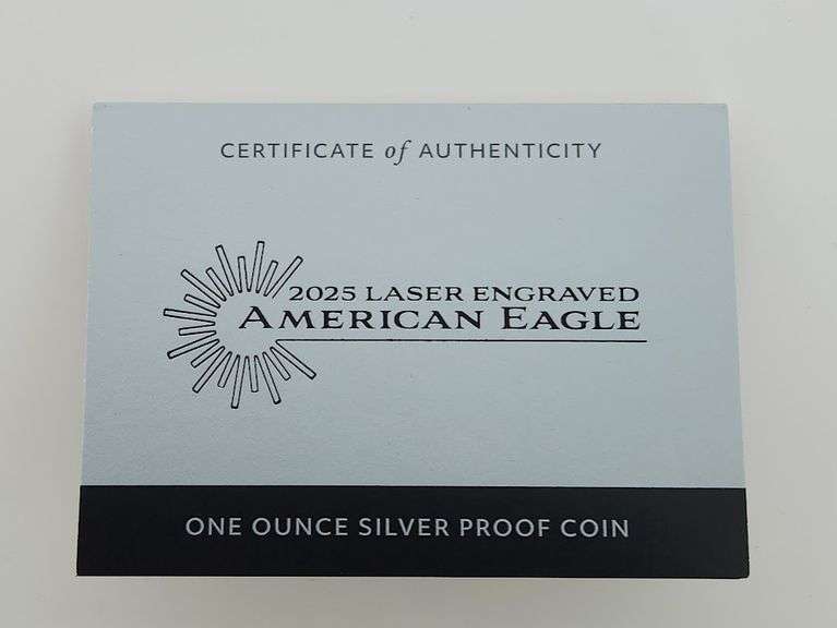 2025 W Laser Engraved Privy Silver Eagle, OGP