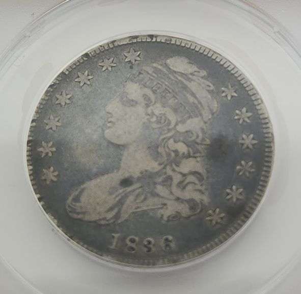 1836 Cap Bust Half Dollar, ANACS F15 Details