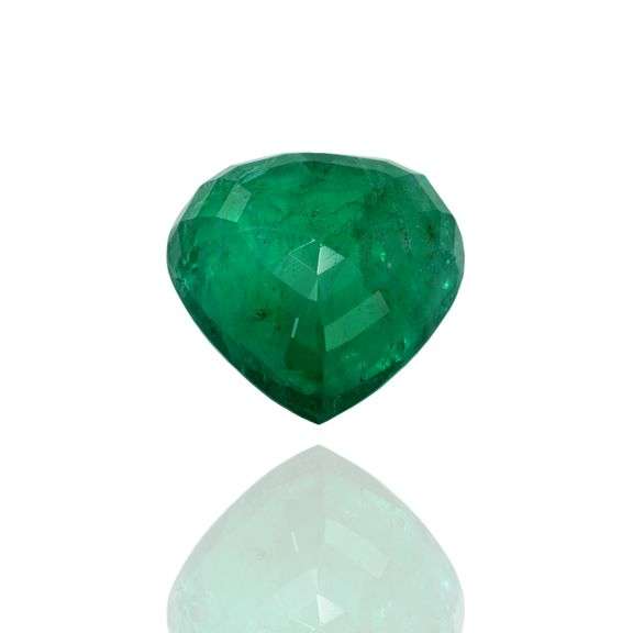 GIA Certified Heart Shape Brilliant Cut Emerald Loose Diamond