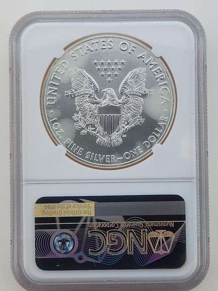 2021 (S) T-1 Heraldic Silver Eagle, NGC MS69