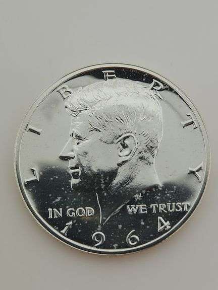 1964 Accented Hair Proof Kennedy Half Dollar, Imperfect