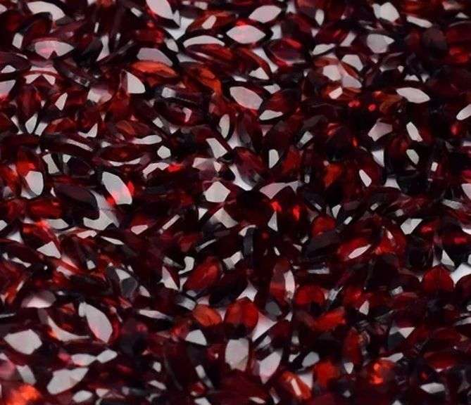 Heavy! 49.94ct red amber spessartite Garnet set!