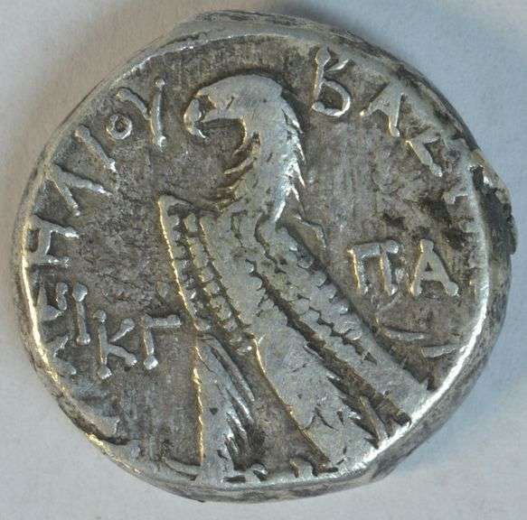 Scarce Ptolemy X heavy Silver Tetradrachm, 74 to 73 BC