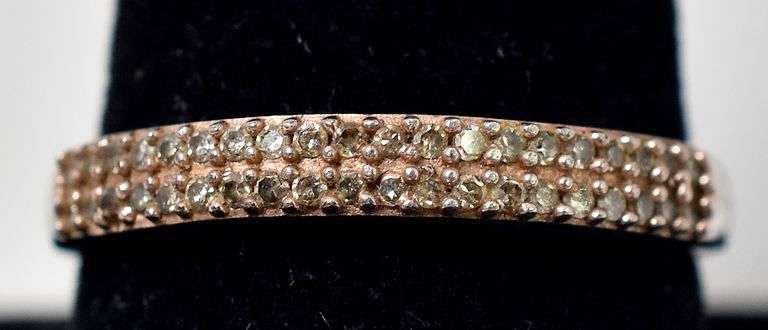 Diamond Band Ring in Sterling Silver