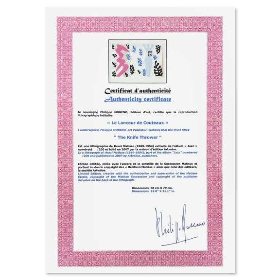 Le Lanceur de Couteaux (The Knife Thrower) by Henri Matisse (1869-1954)