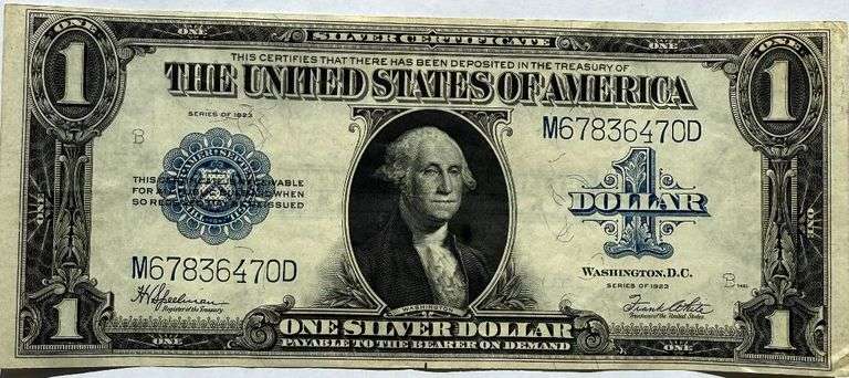Choice Near Unc $1 1922 Series Silver Certificate