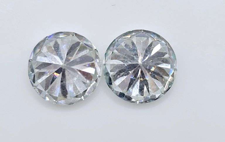 Dazzling 1.5 Cttw Matching Pair Sparkink White Lab Simulated Diamonds Solitaires