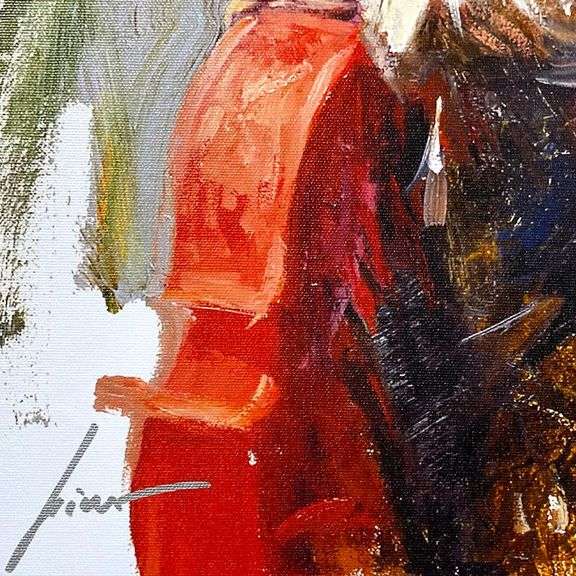 The Red Viola by Pino (1939-2010)